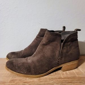DV Dolce Vita Brown Suede Ankle Booties